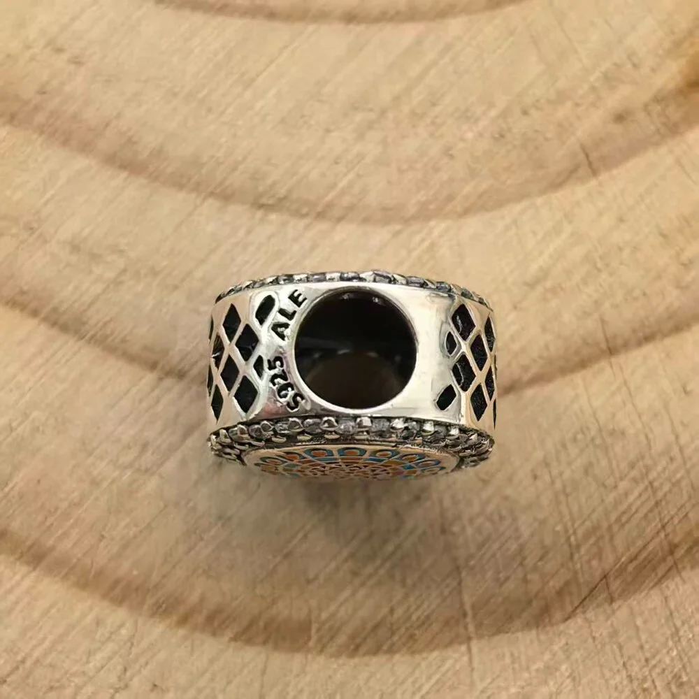 Pandora Cathedral Rosette France Exclusive Bead Charm, S925 Silver Jewelry